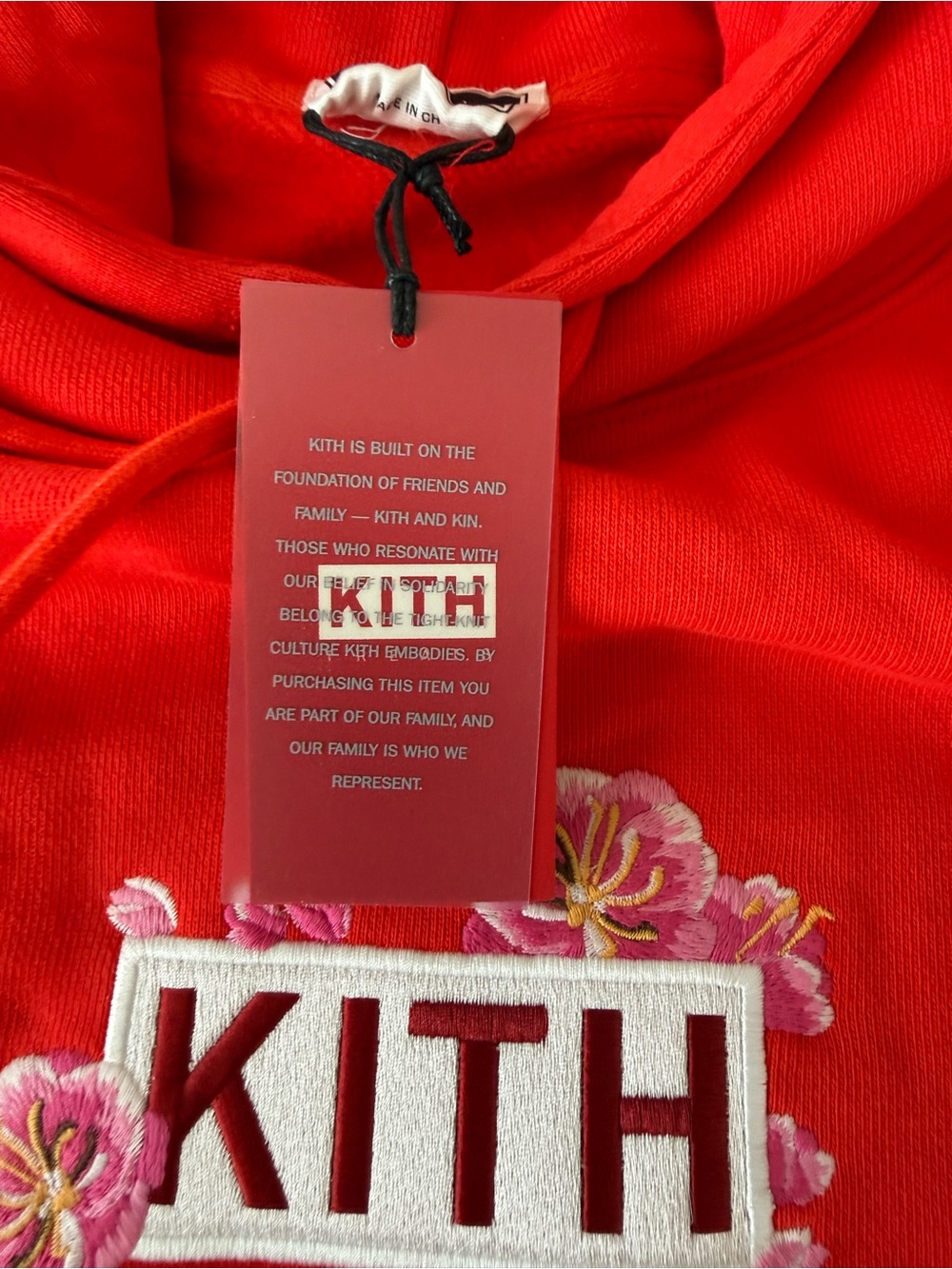 Kith Treats Plum Blossom Williams III Fleece Hoodie Fury Red - Picture 5 of 9